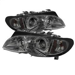 Spyder Auto 4DR Projector Headlights 1PC - LED Halo - Smoke - High H1 - Low H7 for 2002-2002 BMW 325i Sedan - 5042422 - (2002)