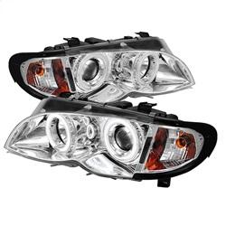 Spyder Auto 4DR Projector Headlights 1PC - CCFL Halo - Chrome - High H1 - Low H7 for 2004-2005 BMW 325i Sedan - 5042439 - (2005 2004)