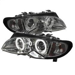 Spyder Auto 4DR Projector Headlights 1PC - CCFL Halo - Smoke - High H1 - Low H7 for 2002-2005 BMW 320i - 5042453 - (2005 2004 2003 2002)