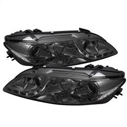 Spyder Auto With Fog Lights Projector Headlights - LED Halo - DRL - Smoke for 2003-2005 Mazda 6 - 5042545 - (2005 2004 2003)