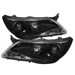 Spyder Auto Projector Headlights - DRL - Black - High H1 - Low H7 for 2009-2011 Volkswagen Tiguan - 5042651 - (2011 2010 2009)