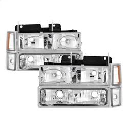 Spyder Auto Headlights with Corner & Parking Lights 8pcs sets - Chrome for 1994-1998 Chevrolet C2500 Suburban - 5069535 - (1998 1997 1996 1995 1994)