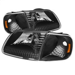 Spyder Auto Crystal Headlights with Corner - Black for 2001-2003 Ford F-150 King Ranch - 5070319 - (2003 2002 2001)