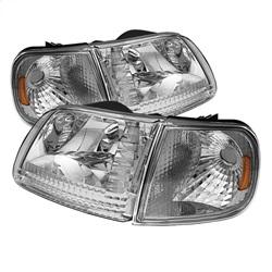 Spyder Auto Crystal Headlights with Corner - Chrome for 2001-2003 Ford F-150 King Ranch - 5070326 - (2003 2002 2001)