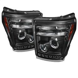 Spyder Auto Projector Headlights - CCFL Halo - DRL - Black - High H1 - Low 9006 (included) for 2011-2014 Ford F-450 Super Duty XL - 5071729 - (2014 2013 2012 2011)