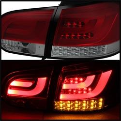 Spyder Auto G2 Type With Light Bar LED Tail Lights - Red Smoke for 2012-2013 Volkswagen Golf R - 5071798 - (2013 2012)