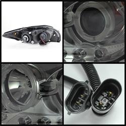 Spyder Auto Projector Headlights - LED Halo - LEDs - Smoke - High H1 - Low 9006 for 2008-2010 Scion tC - 5073327 - (2010 2009 2008)