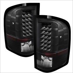 Spyder Auto LED Tail Lights - Black for 2011-2013 GMC Sierra 3500 HD SLT - 5073716 - (2013 2012 2011)