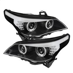 Spyder Auto Projector Headlights - Halogen - CCFL Halo - Black for 2004-2007 BMW 525i - 5074041 - (2007 2006 2005 2004)