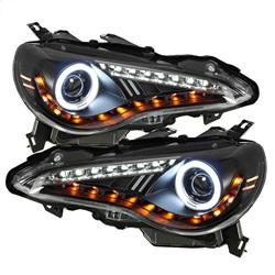 Spyder Auto Projector Headlights - CCFL Halo - DRL LED - Black for 2013-2014 Scion FR-S - 5075383 - (2014 2013)