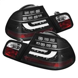 Spyder Auto Light Bar Style LED Tail Lights - Black for 2004-2006 BMW 325Ci - 5076564 - (2006 2005 2004)