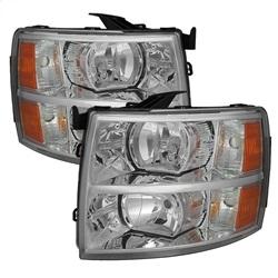 Spyder Auto Crystal Headlights - Chrome for 2007-2013 Chevrolet Silverado 1500 - 5076984 - (2013 2012 2011 2010 2009 2008 2007)