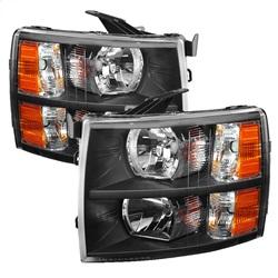 Spyder Auto Crystal Headlights - Black for 2007-2014 Chevrolet Silverado 3500 HD - 5076991 - (2014 2013 2012 2011 2010 2009 2008 2007)