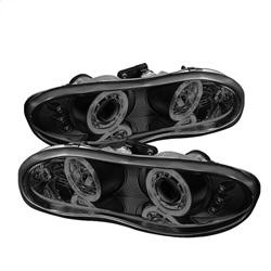 Spyder Auto Projector Headlights - LED Halo - LED - Black Smoke - for 1998-2002 Chevrolet Camaro - 5078261 - (2002 2001 2000 1999 1998)