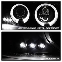 Spyder Auto Projector Headlights - LED Halo - LED - Black Smoke - for 2005-2006 GMC Sierra 1500 Hybrid - 5078292 - (2006 2005)