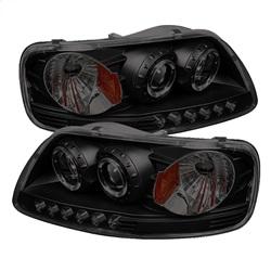 Spyder Auto LED Halo - Amber Reflector - LED - Black Smoke - High 9005 - Low H3 for 1999-2003 Ford F-150 XLT - 5078445 - (2003 2002 2001 2000 1999)