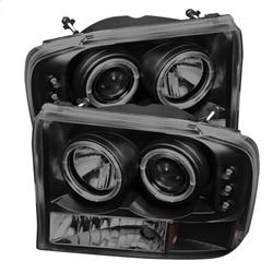 Spyder Auto 1PC Projector Headlights - Version 2 - LED Halo - LED - Black Smoke for 1999-1999 Ford F-250 - 5078452 - (1999)