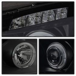 Spyder Auto Projector Headlights - LED Halo - LED - Black Smoke - High H1 - Low H1 for 2004-2008 Pontiac Grand Prix - 5078629 - (2008 2007 2006 2005 2004)