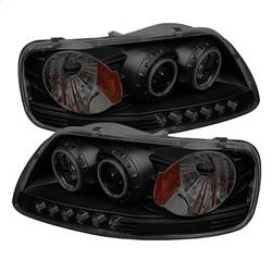 Spyder Auto Projector Headlights - CCFLHalo - LED - Black Smoke - High 9005 - Low H3 for 1999-2003 Ford F-150 Lightning - 5078858 - (2003 2002 2001 2000 1999)