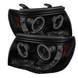 Spyder Auto Projector Headlights - CCFL Halo - LED - Black Smoke - High H1 - Low H1 for 2005-2011 Toyota Tacoma - 5079046 - (2011 2010 2009 2008 2007 2006 2005)