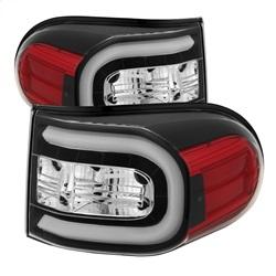 Spyder Auto Light Bar LED Tail Lights - Black for 2007-2013 Toyota FJ Cruiser - 5079442 - (2013 2012 2011 2010 2009 2008 2007)