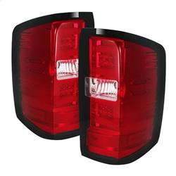 Spyder Auto Light Bar LED Tail Lights - Red Clear for 2014-2014 Chevrolet Silverado 1500 LT - 5080011 - (2014)