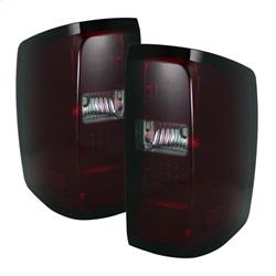 Spyder Auto Light Bar LED Tail Lights - Red Smoke for 2014-2014 Chevrolet Silverado 1500 WT - 5080028 - (2014)