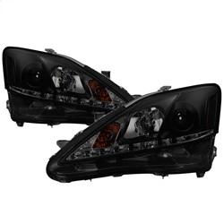 Spyder Auto Projector Headlights - DRL - Black Smoke for 2006-2010 Lexus IS350 - 5080073 - (2010 2009 2008 2007 2006)