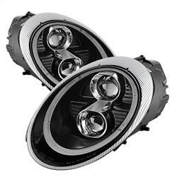 Spyder Auto Projector Headlights - Xenon/HID - DRL LED - Black for 2005-2005 Porsche 911 Carrera S - 5080103 - (2005)