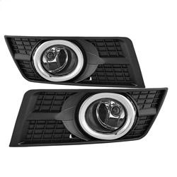 Spyder Auto OEM Style Fog Lights with Universal Switch - Clear for 2010-2016 Cadillac SRX - 5080479 - (2016 2015 2014 2013 2012 2011 2010)