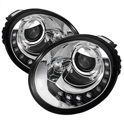 Spyder Auto Projector Headlights - DRL - Chrome for 1998-2005 Volkswagen Beetle - 5080554 - (2005 2004 2003 2002 2001 2000 1999 1998)