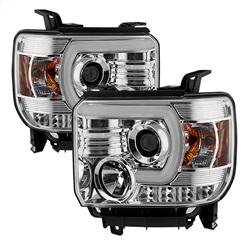 Spyder Auto Projector Headlights - Light Bar DRL - Chrome for 2015-2015 GMC Sierra 2500 HD - 5080622 - (2015)