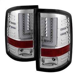 Spyder Auto LED Tail Lights - Chrome for 2014-2016 GMC Sierra 1500 - 5080653 - (2016 2015 2014)