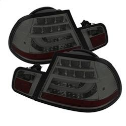 Spyder Auto Light Bar Style LED Tail Lights - Smoke for 2004-2006 BMW 330Ci - 5080745 - (2006 2005 2004)