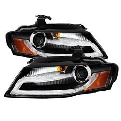 Spyder Auto Projector Headlights - Xenon/HID - DRL LED - Black for 2009-2012 Audi A4 - 5080752 - (2012 2011 2010 2009)