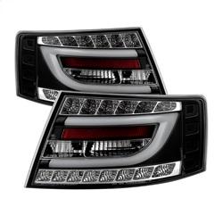 Spyder Auto Light Bar LED Tail Lights - LED - Black for 2006-2008 Audi A6 - 5080769 - (2008 2007 2006)