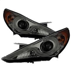 Spyder Auto Verson 2 Projector Headlights - Light Bar DRL - Chrome - High H7 for 2011-2013 Hyundai Sonata Limited - 5080899 - (2013 2012 2011)