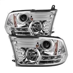 Spyder Auto Projector Headlights - Light Bar DRL - Chrome for 2013-2016 Ram 2500 - 5080905 - (2016 2015 2014 2013)