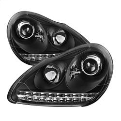 Spyder Auto Projector Headlights - Xenon/HID - DRL LED - Black for 2003-2006 Porsche Cayenne - 5080967 - (2006 2005 2004 2003)