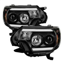 Spyder Auto Projector Headlights - Light Bar DRL - Black for 2012-2015 Toyota Tacoma - 5081711 - (2015 2014 2013 2012)