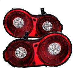 Spyder Auto LED Tail Lights - Red Clear for 2009-2015 Nissan GT-R - 5082008 - (2015 2014 2013 2012 2011 2010 2009)