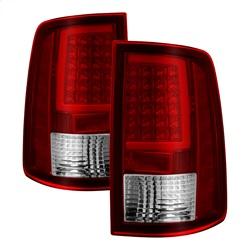 Spyder Auto Light Bar LED Tail Lights - Incandescent - Red Clear for 2016-2018 Ram 1500 - 5082213 - (2018 2017 2016)