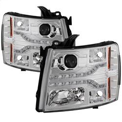 Spyder Auto Version 2 Projector Headlights - LED DRL - Chrome for 2007-2013 Chevrolet Silverado 1500 - 5083586 - (2013 2012 2011 2010 2009 2008 2007)