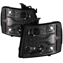 Spyder Auto Version 2 Projector Headlights - LED DRL - Smoke for 2007-2013 Chevrolet Silverado 1500 - 5083593 - (2013 2012 2011 2010 2009 2008 2007)