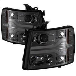 Spyder Auto Version 3 Projector Headlights - LED DRL - Smoke for 2007-2014 Chevrolet Silverado 3500 HD - 5083623 - (2014 2013 2012 2011 2010 2009 2008 2007)