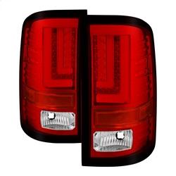 Spyder Auto Light Bar LED Tail Lights - Red Clear for 2016-2017 GMC Sierra 1500 - 5083807 - (2017 2016)