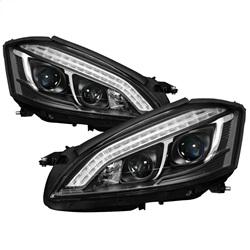 Spyder Auto Projector Headlights - Xenon/HID - DRL LED - Black for 2007-2009 Mercedes-Benz S600 - 5083890 - (2009 2008 2007)