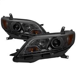 Spyder Auto Projector Headlights - Halogen - DRL LED - Smoke for 2011-2014 Toyota Sienna SE - 5083999 - (2014 2013 2012 2011)