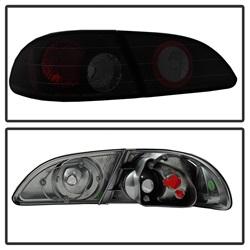 Spyder Auto Euro Style Tail Lights - Black Smoke for 1998-2002 Toyota Corolla - 5084323 - (2002 2001 2000 1999 1998)