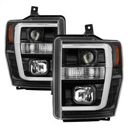 Spyder Auto Version 2 Projector Headlights - Light Bar DRL - Black for 2009-2010 Ford F-450 Super Duty Harley-Davidson Edition - 5084477 - (2010 2009)